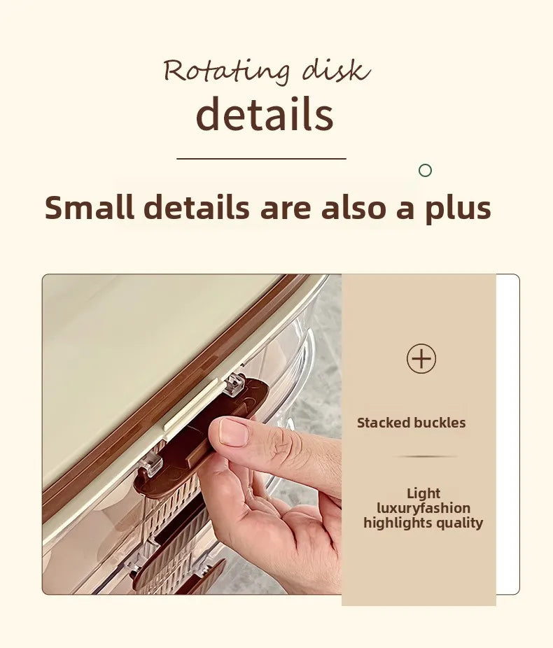 Smart Egg Storage Box - Slide-Out Drawer & Gravity Roller Design with Hidden Handle, Stackable Fridge Organizer for Side Door