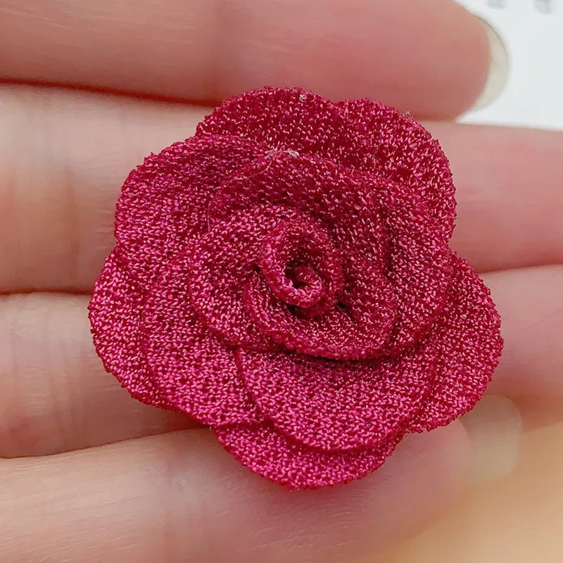 2.5CM Small Flower Clothing Headwear Accessories Three-dimensional Flower Handmade DIY Hair Accessories Accessories