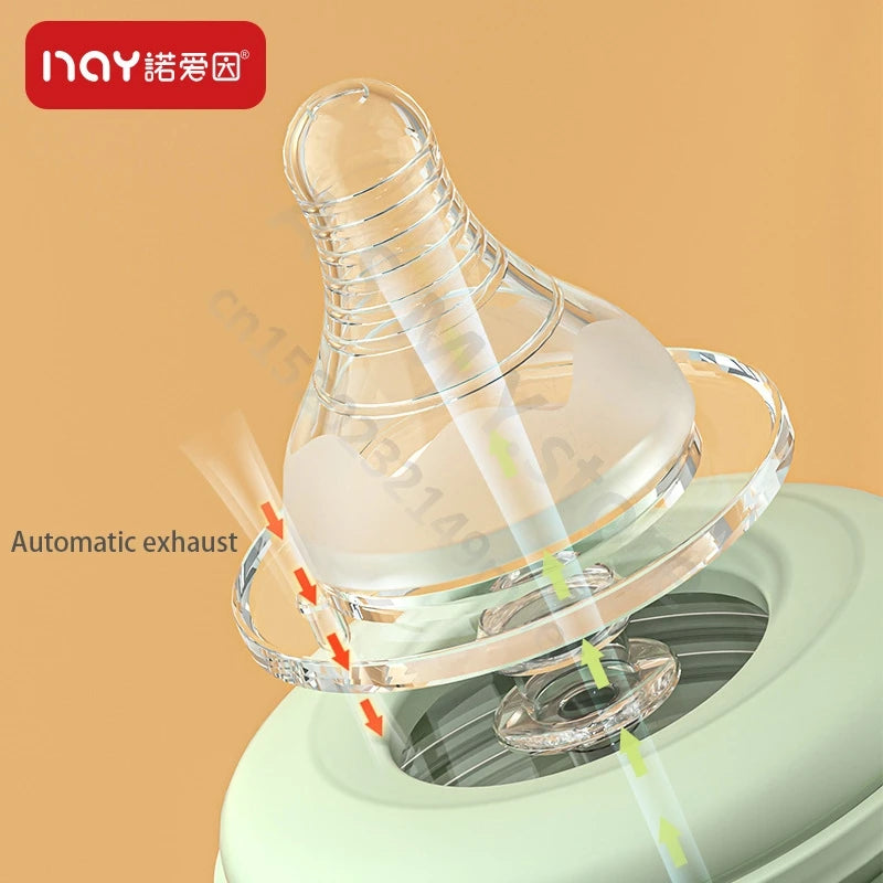 Newborn bottle/Big baby bottle/Handle anti bloating and anti falling baby bottle/Used by babies over 6 months old