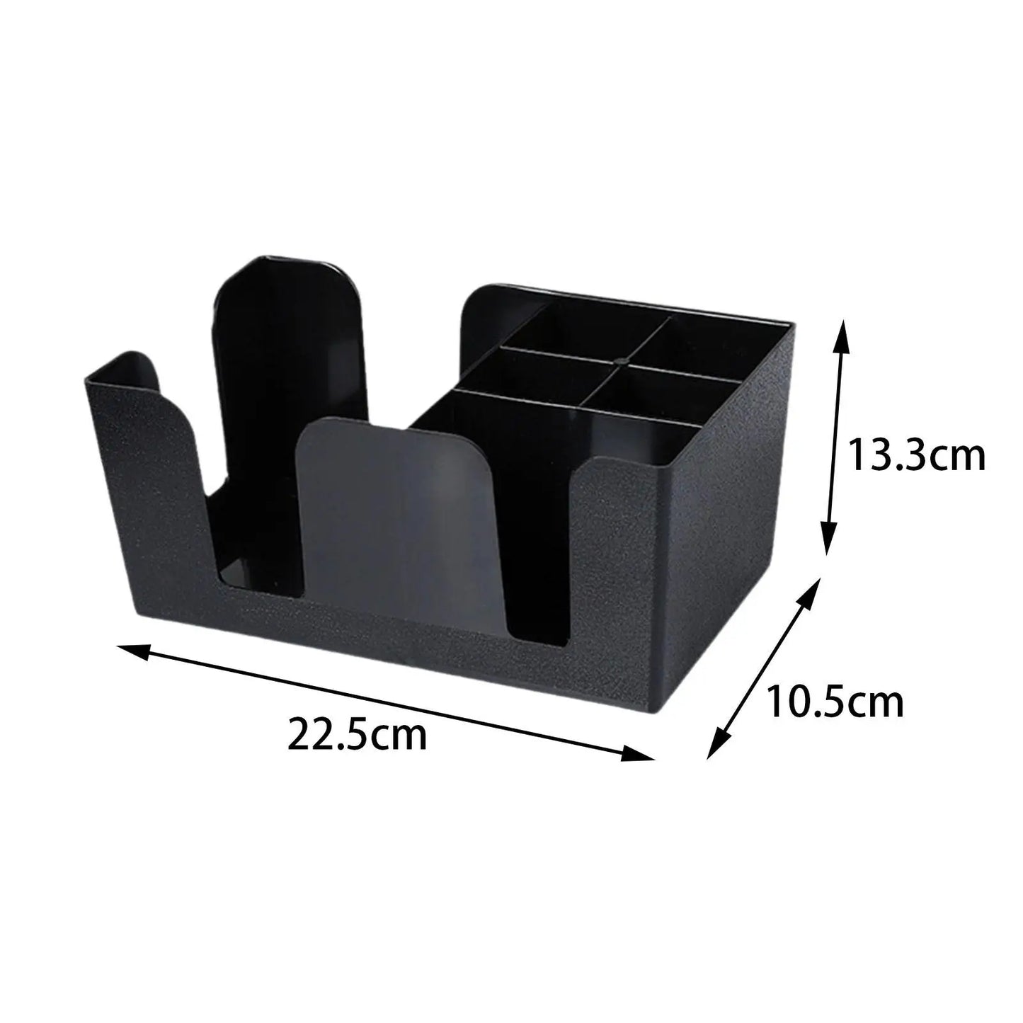 Bar Caddy Organizer 6 Compartments Holds Napkins Toothpicks Portable Bar Organizer for Restaurant Kitchen Home Office Countertop