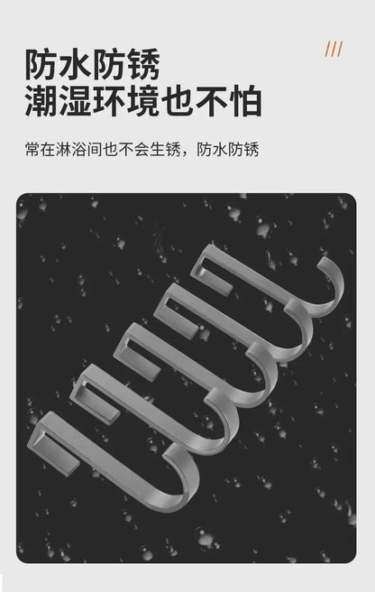 S-hook, Rack special accessories for sliding removal Space, Aluminum punch-free solid thickened metal hooks,5PCS