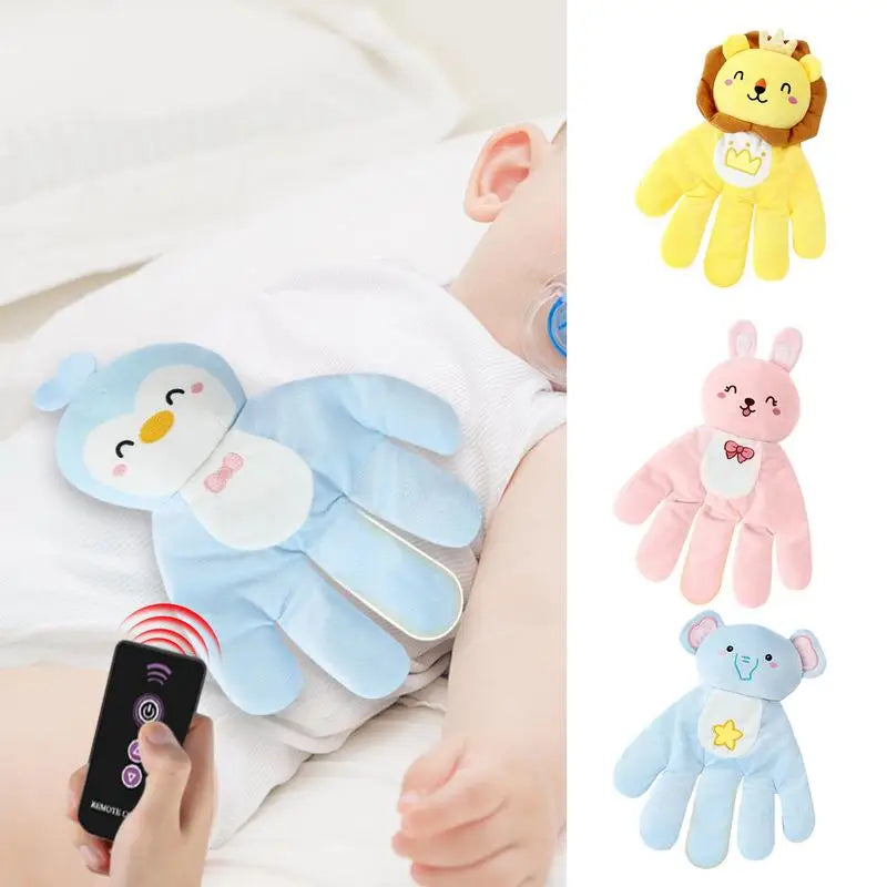 Baby Soothing Palm Cartoon Animal Remote Control Electric Sleeping Patting Palm Baby Soothing Cushion For Baby Sleep Aid Palm