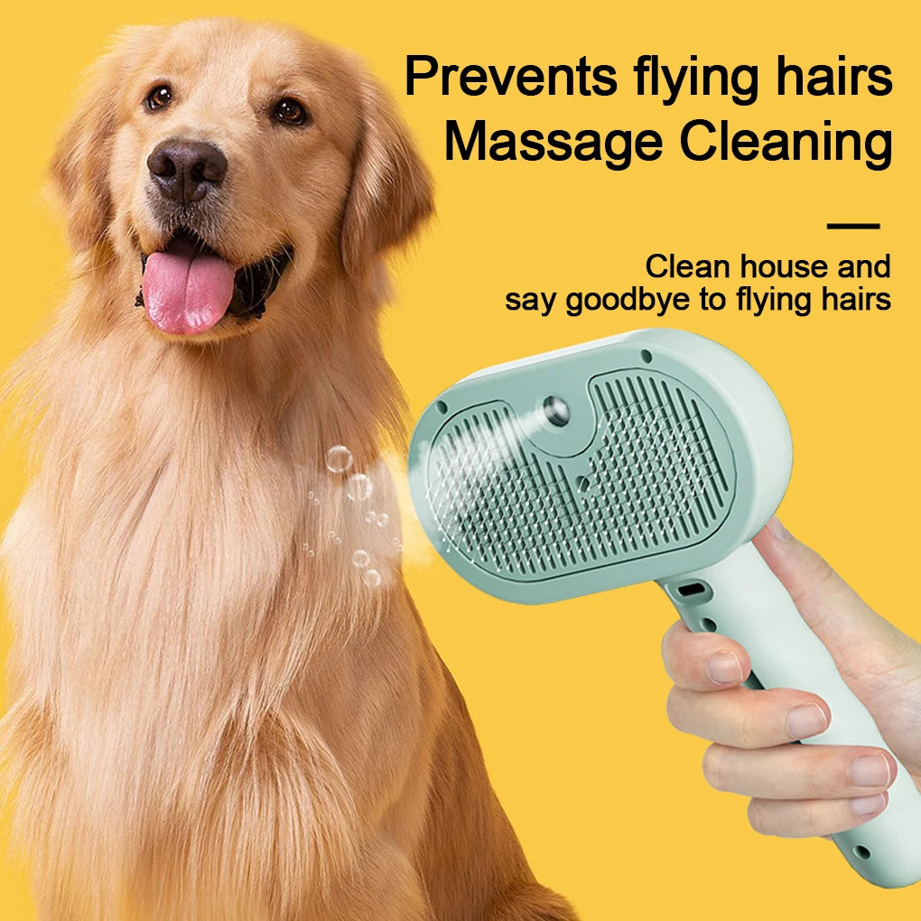 Pet Spray Hair Comb Pet Hair Remover Cleaning Brush Cats Grooming Dematting Water Mist Humidifier Hair Comb Dogs Tool
