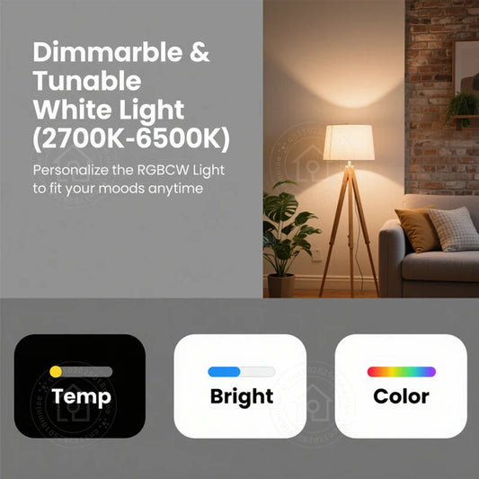 E27 Smart Bulb Tuya Bluetooth LED Light Bulb 18W 15W 9W 220V RGB Lamp APP Control Timer Dimmable Music Sync Work With Smart life