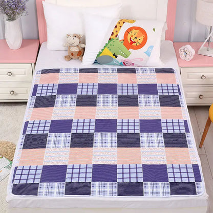 Reusable Infant Change Pad Baby Waterproof Crib Changing Mat Urine Sheet Cotton Diaper Cover Washable Newborn Bed Nappy Mattress