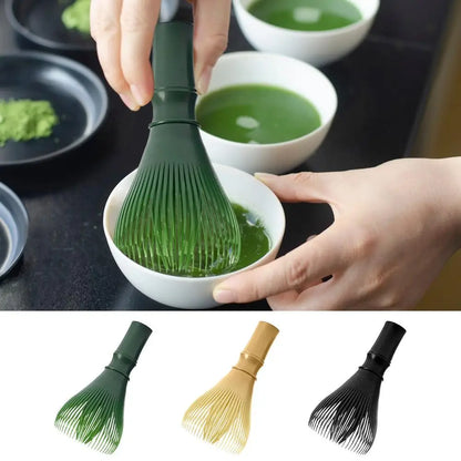 Traditional Matcha Whisk Reusable Resin Matcha Whisk Chasen Dishwasher Safe Matcha Stirrer Matcha Green Tea Powder Preparation
