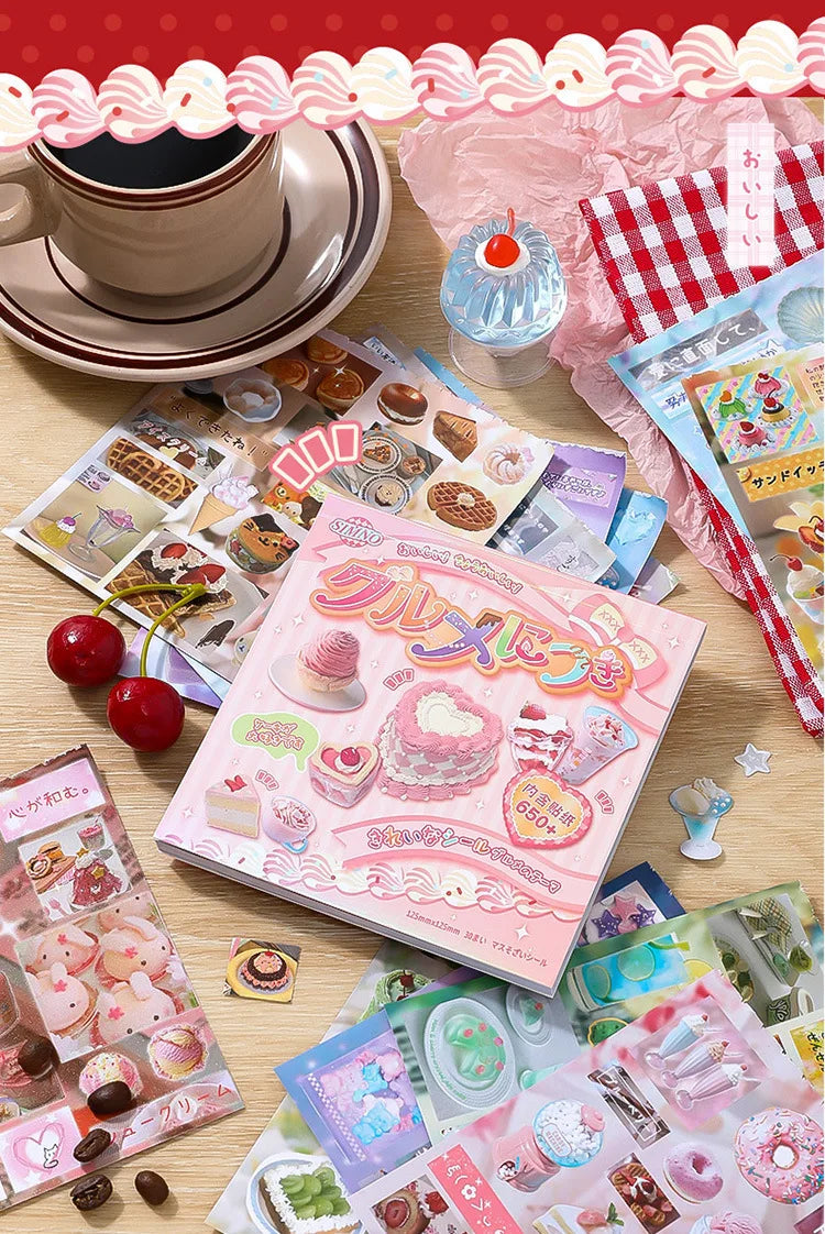 Mr. Paper, Japanese Cuisine Dessert Themed Stickers, Phone Cases, Scrapbooks, Notebooks, Diaries, Decorative Stationery Stickers