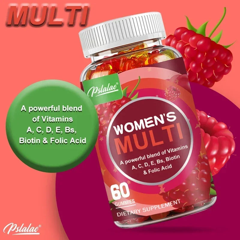Women's Multivitamin Gummies - Contains Vitamins A, C, D, E, B, Biotin and Folic Acid
