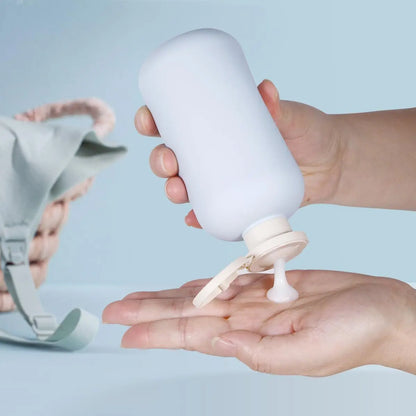 3pcs Leak-Proof Travel Bottles For Shampoo, Lotion & Cream - 200ml Refillable Squeeze Containers With Flip Cap