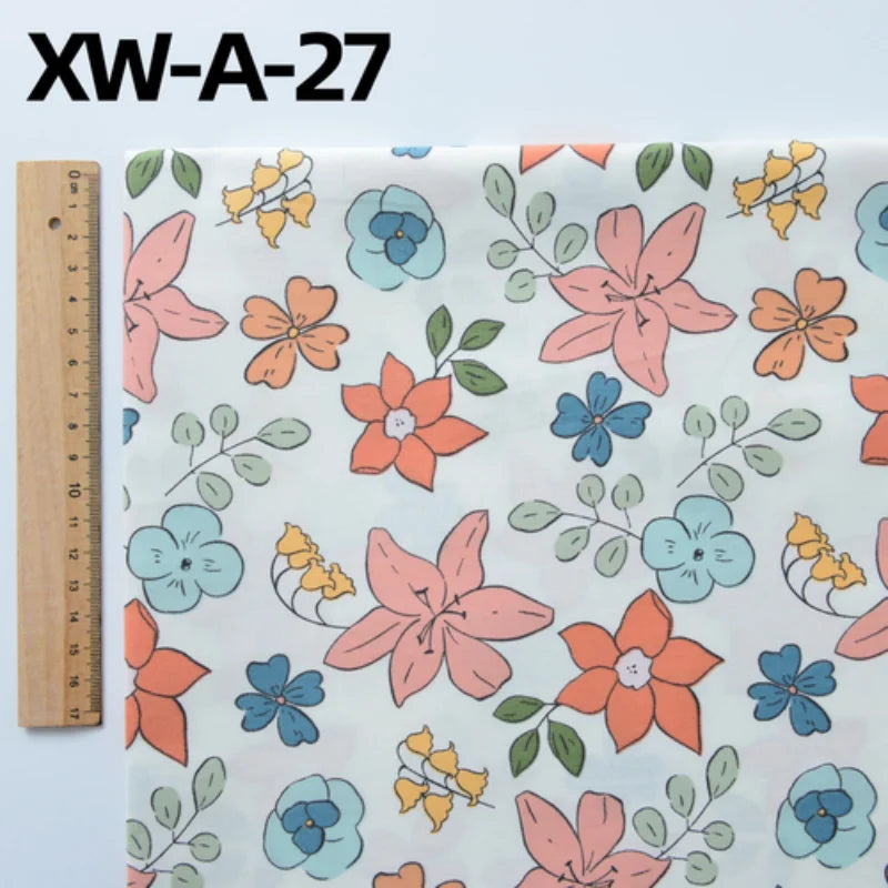 Fabric cotton handmade diy bedding flowers garden flowers pure cotton printing fabric twill cotton fabric sewing