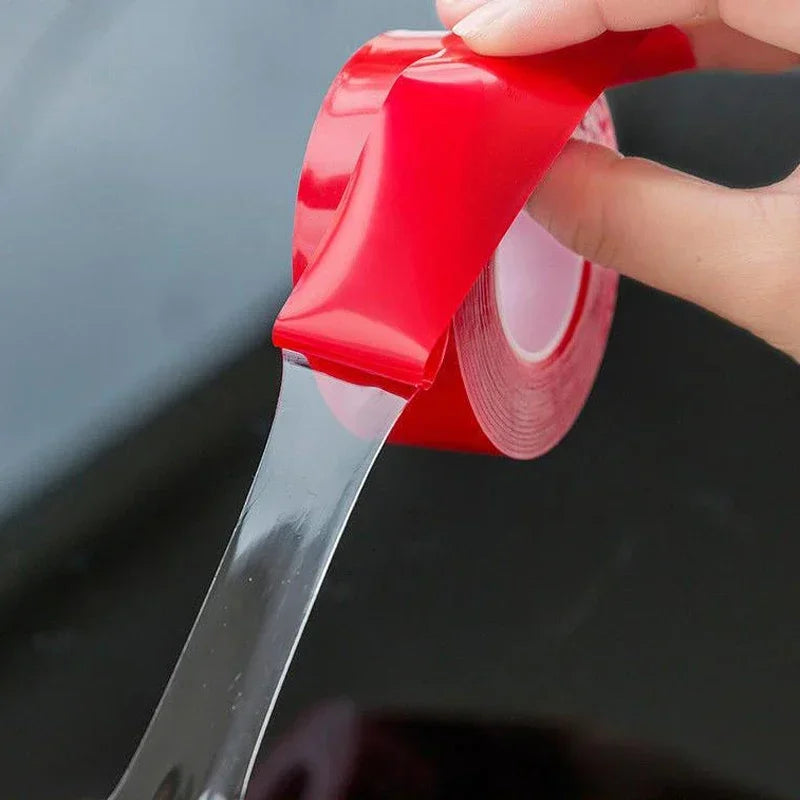 Double Sided Tape Nano Tape 3Meter 10/20/30mm Width Transparent Tape Washable Adhesive Nano Traceless Sticker Glue Red