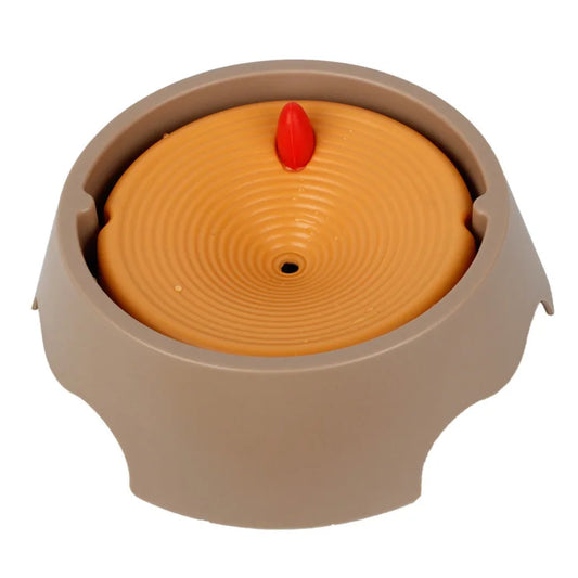 OUWO Pet Water Bowl Float Non Wet Mouth Cat Dog Buoyancy Pet Water With Floating Plates No Spill Water Bowl