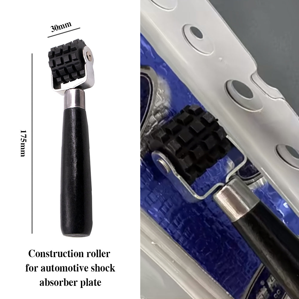 Car Soundproof Roller Thick Rubber Tire Compaction Tools Moto Auto Repair Press Wheel Car Maintenance Anti-Vibration Roller