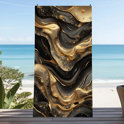 Beach Towel Portable Quick Fast Dry Sand Outdoor Travel Swim Blanket Thin Yoga Floral Print Mat Personalization Stripes Towel