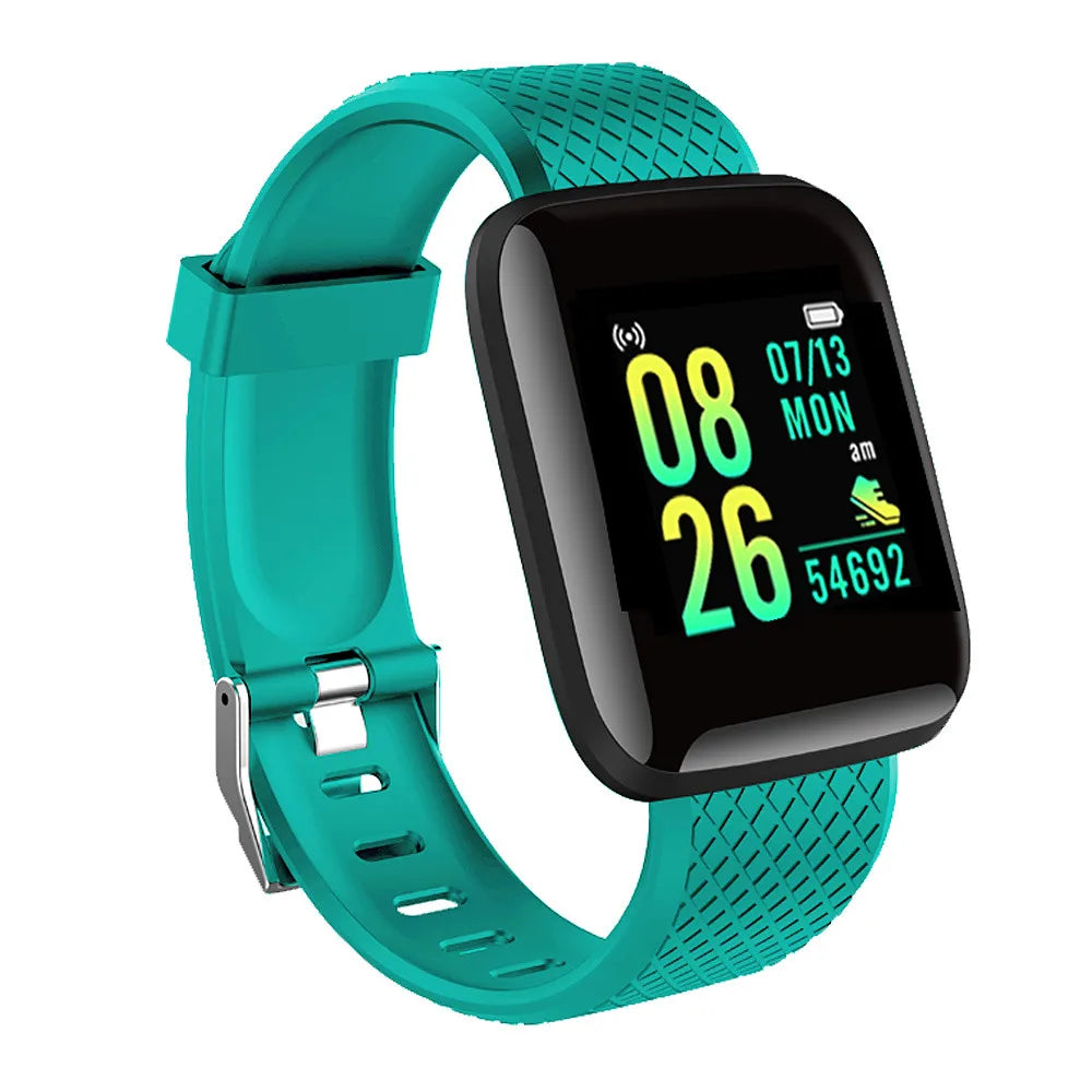 Smart Watch Sport Fitness Bracelet Control Music Message Display Pedometer Bluetooth Connect Smartwatch 116P Alarm Clock Weather
