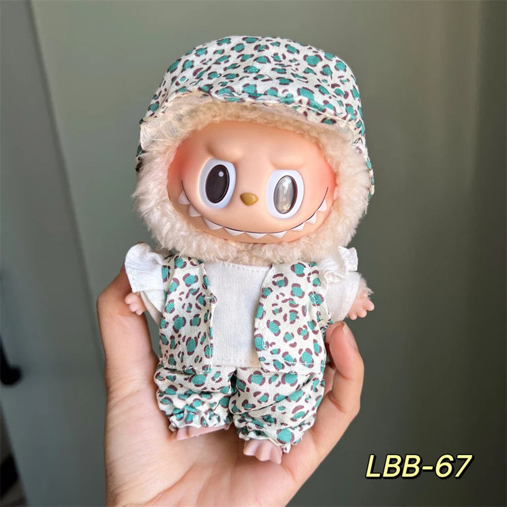 Labubu Plush Doll Clothing Accessories 17cm Labubu Different Styles Colors Styles Series Clothing Accessories Set Gifts