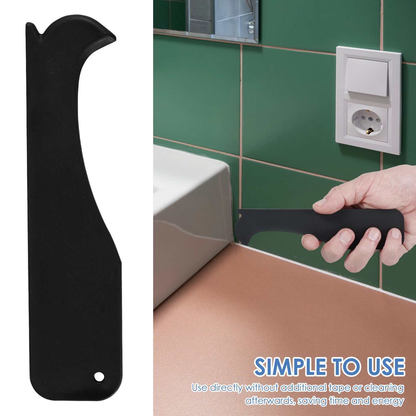 Rubber Caulking Tool Kit Caulk Finishing Tool Multifunctional Grout Sealant Caulking Smoothing Tool for Kitchen Bathroom Window