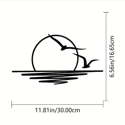 Mountain Wall Art: Mountain Waterfall Metal Wall Art Ornaments for Home Decoration,Including Metal Wall Art and Hanging Wall Art