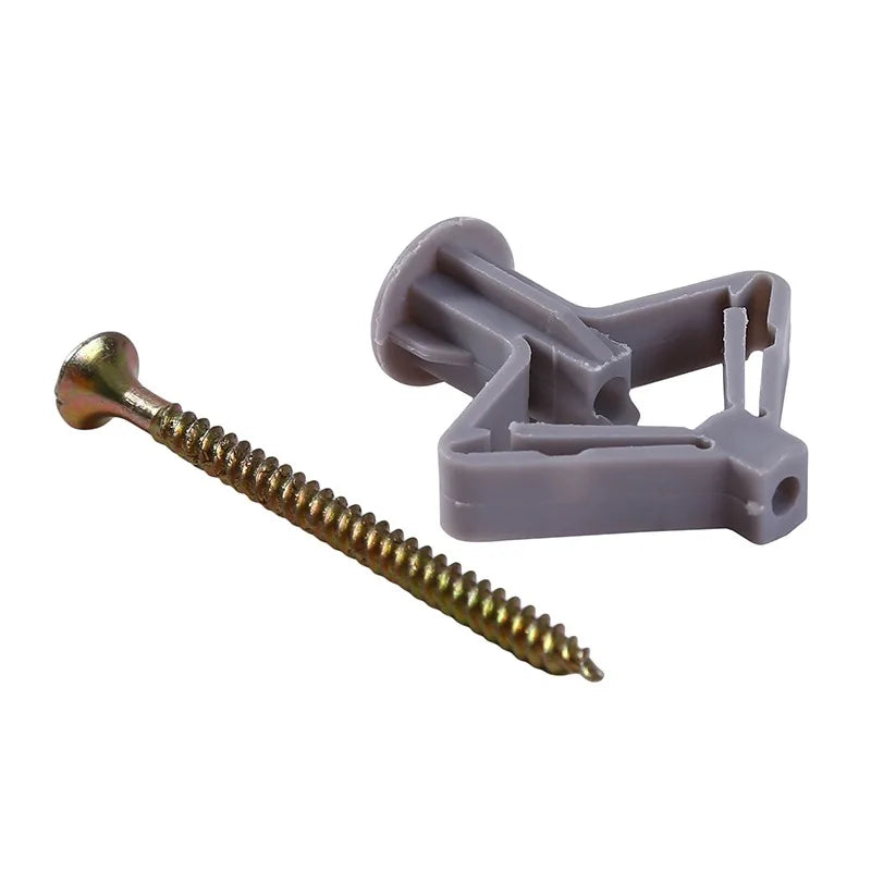 50/100Pcs Expansion Drywall Anchor Kit With Screws Self Drilling Wall Home Pierced Special For Nylon Plastic Gypsum Board 앙카