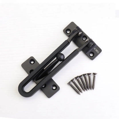 Durable Zinc Alloy Sliding Door Catch Solid Bolt Mute Door Buckle Anti-rust Security Door Hasp Bedroom