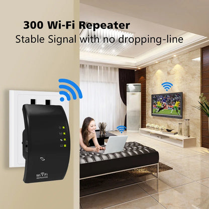 Wireless Signal Booster Wifi Extender Small Network Repeater Ap Broadband Home Router Signal Amplification Extension