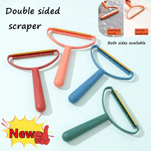 Double-Side Lint Remover Portable Pet Hair Remover Brush Manual Fluff Remover Clothes Fuzz Fabric Shaver Carpet Clothes Brush