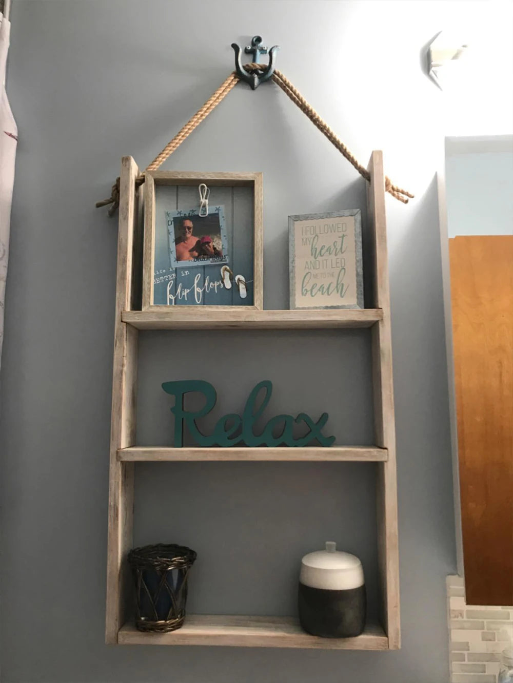 Cast Iron Nautical Anchor Wall Hooks Coastal Theme Decorative Hooks Towel Hanger Jacket Holder Unique Key Hooks Backpack Racks