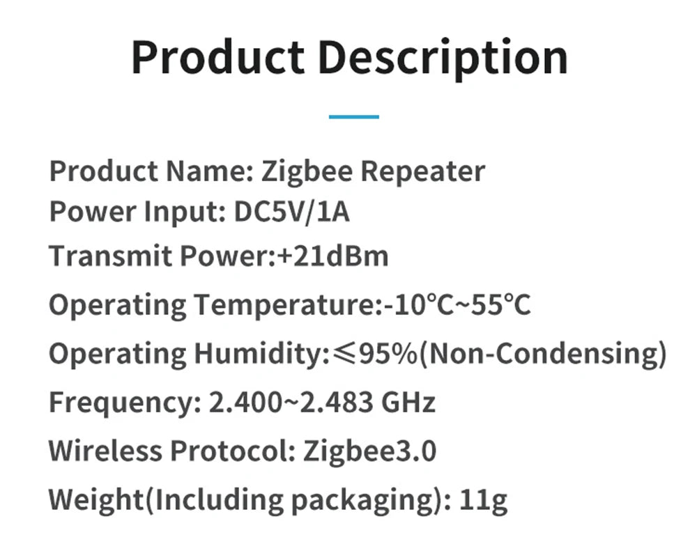 Haozee Smart ZigBee Signal Repeater USB Signal Amplifier Extender Smart Home Automation Support Home Assistant Zigbeem2qtt