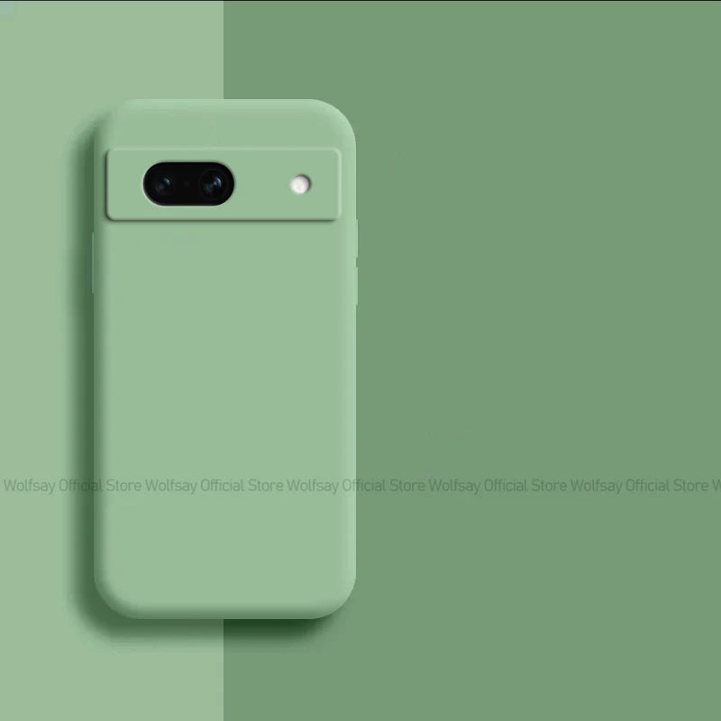 For Google Pixel 8A Case Google Pixel 8A 7A 6A 6 7 8 Pro Cover Cases Shockproof Liquid Silicone Phone Cover For Google Pixel 8A