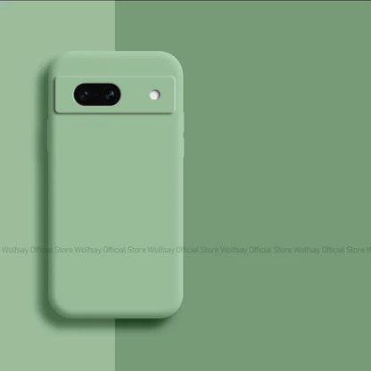 For Google Pixel 8A Case Google Pixel 8A 7A 6A 6 7 8 Pro Cover Cases Shockproof Liquid Silicone Phone Cover For Google Pixel 8A
