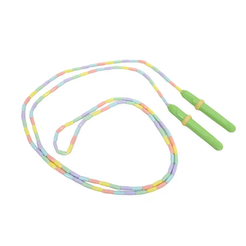 Rope Skipping Colorful Soft Beads Beaded Skipping Jump Rope For Kindergarten Pupil Choldren Beginners Sports Goods