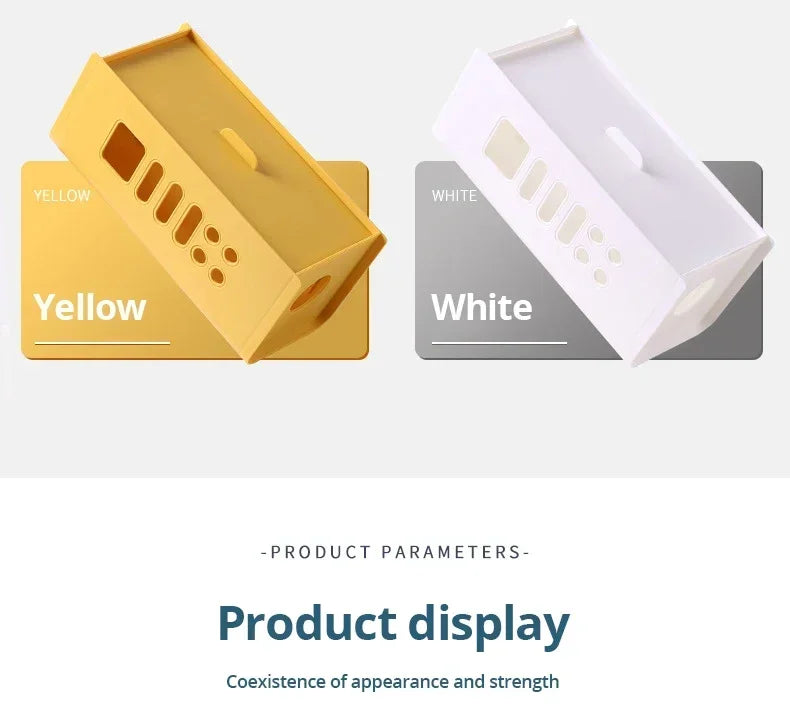 Cable Storage Box Multifunctional Power Board Wire Management Socket Wire Case Home Room Safety Network Line Storage Bin