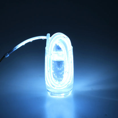 LED Car Hood Decorative Light Strip Start Scan Dynamic Ambient Light Car Daytime Running Light DRL With Turn Signal Lamp 12V