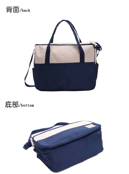 5 Pcs/set Diaper Bag Suits Multifunctional Maternity Mummy Handbag Large Capacity Organizers Baby Changing Diaper Nappy Bag