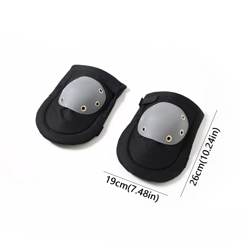 Practical Soft Work Knee Pads Protective Padding Black Professional Knee Pads Adjustable Straps Protective Knee Pads Hiking