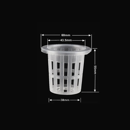 Hydroponic Basket 10pcs Plant Containers Grow Pots High Quality Round Shape Heavy Duty Net Cups Indoor and Outdoor Home Supplies