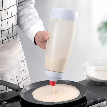 Pancake Batter Bottle Battler Mixer With Blender Ball Wire Whisk For Restaurant Baking Pancakes Cupcakes Muffins Crepes And More