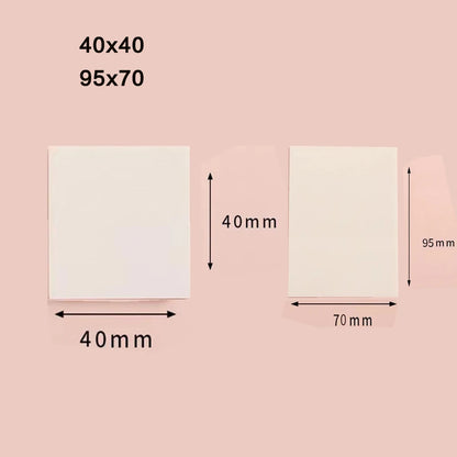 50/100 Sheets Sticky notes Reusable Transparent sticky notes Waterproof note paper for School office stationery Bookmark Marker
