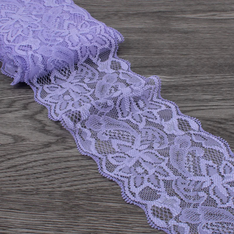 15cm Wide Lace Fabric Elastic Lace Ribbon 1meter DIY Apparel Sewing Handmade Crafts Lace Tape