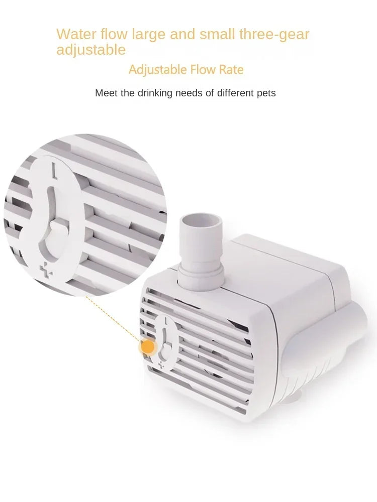 Water Pump Pet Cat Water Fountain Anti-dry Burning Motor Replacement for Cat Flowers Drinking Bowl Water Dispenser Pet Products