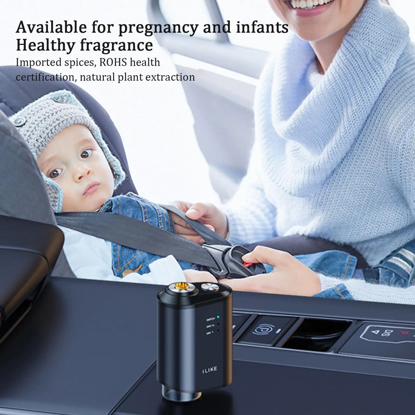 Car Aromatherapy Diffuser Intelligent Atomization Eliminate Odor Formaldehyde Perfume Ornament Car Spray Humidifier Integrated