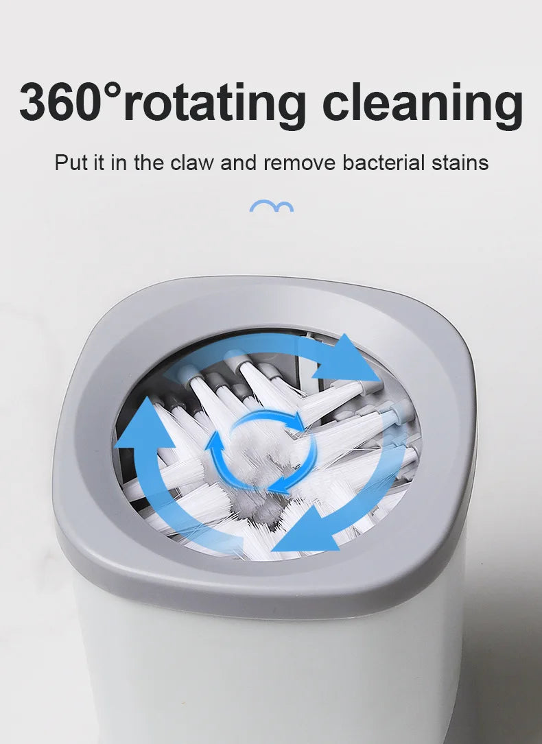 Automatic Pet Foot Washer Removable Electric Plastic Paw Cleaner Soft and Dense Bristles for Cleaning Cat Dog Paw Cleaner