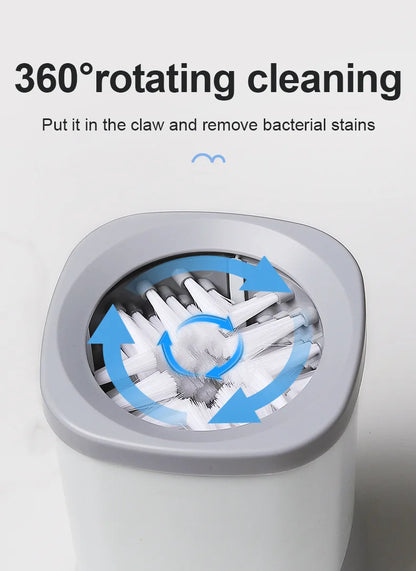 Automatic Pet Foot Washer Removable Electric Plastic Paw Cleaner Soft and Dense Bristles for Cleaning Cat Dog Paw Cleaner