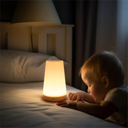 13 Color Changing Night Light RGB Remote Control Touch Dimmable Lamp Portable Table Bedside Lamps USB Rechargeable Night Lamp