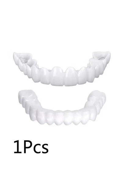 1/2/5Pcs The New Type Of Hole-Free Upper And Lower Teeth Combination Simulation Teeth Whitening Contains Dental Gel/Tweezers