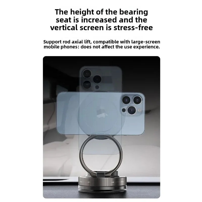 The New Car Phone Mount with Super Strong Suction One Twist Lock Design Works with All Mobile Phones and Vehicles