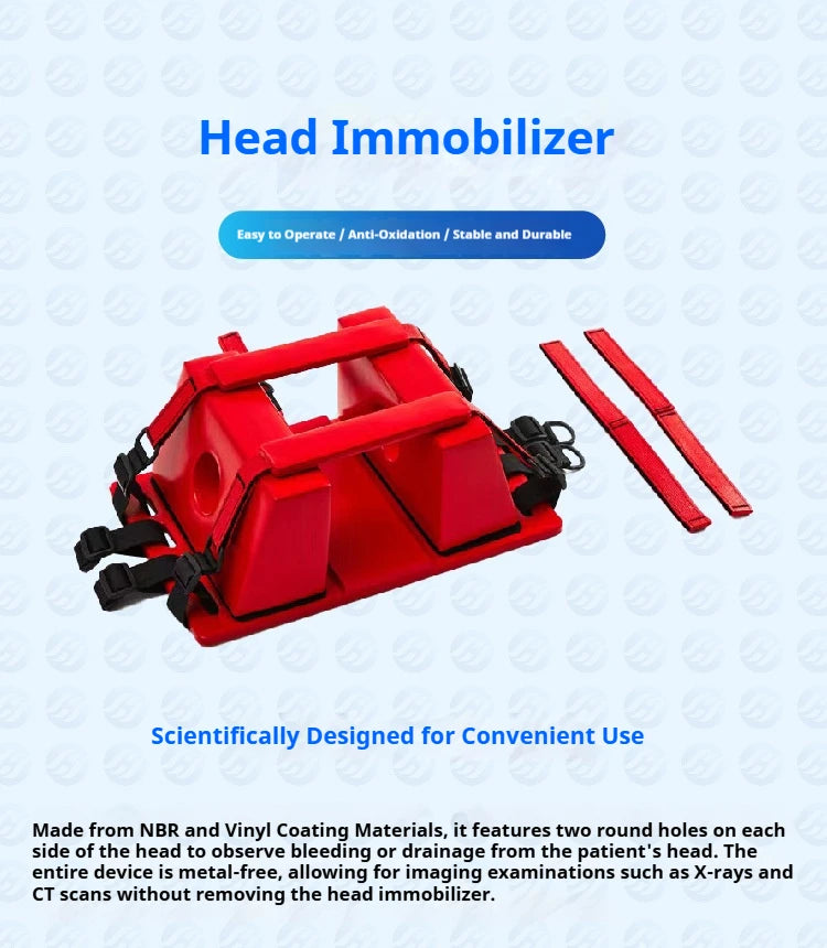 Head stabilizer, swimming pool emergency rescue equipment, shovel stretcher, cervical spine water rescue, spinal plank stretcher