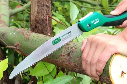 LAOA Quick folding saw, adjustable angle, waist hanging hand saw, woodworking saw, camping saw, hand board garden saw