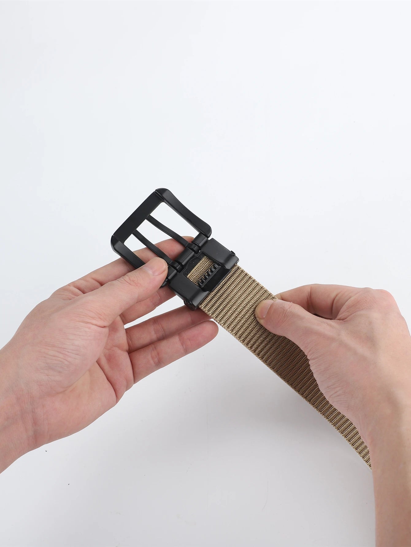 Lengthened needle buckle canvas belt belt man belt simple business students young  belt women with fat cloth belt