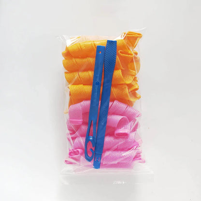 Heatless Hair Curler No Heat Silk Ribbon Hair Rollers Curls Headband Sleeping Soft Lazy Hair Curlers Foam Rod Curling Hair Tools